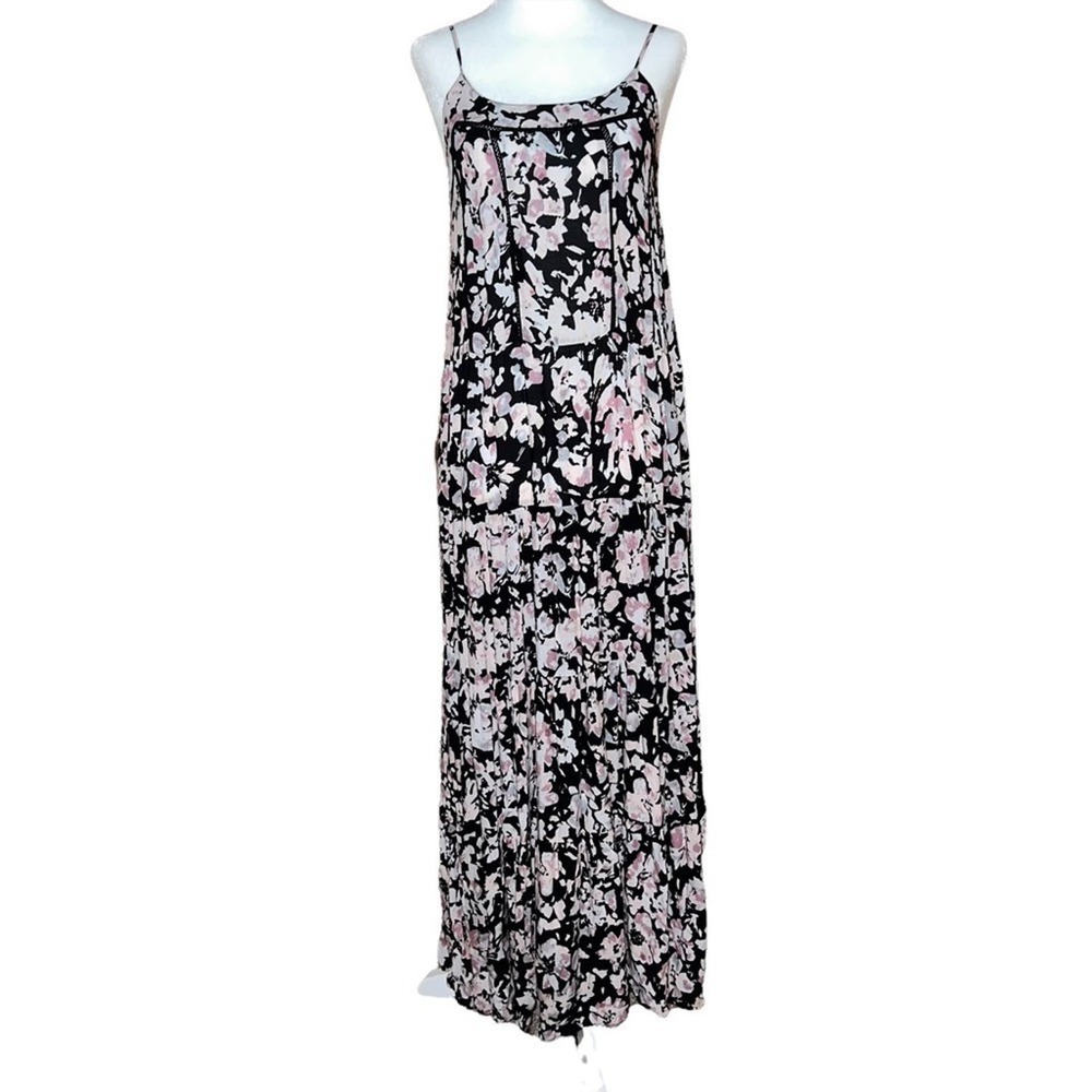 Tokyo Darling Y2K  Dark Floral Fairy Grunge Whimsygoth Boho Maxi Dress S